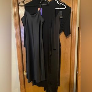 Bundle of 4 black maxi dresses. Size small